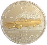 5 Dollars Cadillac Eldorado, Palau, 2011 reverse image