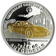 5 Dollars Chevrolet Corvette, Palau, 2011 reverse image