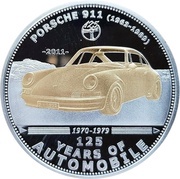 5 Dollars Porsche 911, Palau, 2011 reverse image