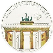 5 Dollars Brandenburg Gate, Palau, 2012 reverse image