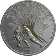 5 Dollars FIFA World Cup Brazil, Palau, 2012 reverse image