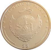 5 Dollars Aston Martin DB5 obverse image