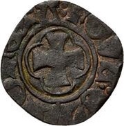 Mite / Maille - Joan of Merwede, Belgium, 1449-1467 reverse image