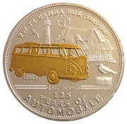 5 Dollars VW T1 SAMBA BUS, Palau, 2012 reverse image