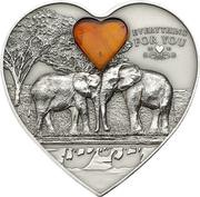 5 Dollars Lucky Elephant, Palau, 2013 reverse image