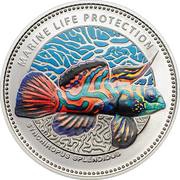 5 Dollars Mandarin fish, Palau, 2013 reverse image