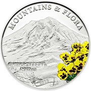 5 Dollars Popocatepetl, Palau, 2013 reverse image
