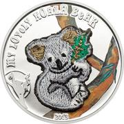 5 Dollars My Lovely Koala Bear, Palau, 2013 reverse image