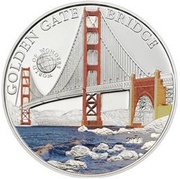 5 Dollars Golden Gate Bridge, Palau, 2013 reverse image