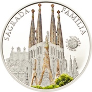 5 Dollars Sagrada Familia, Palau, 2013 reverse image