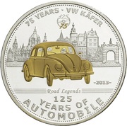 5 Dollars VW Käfer, Palau, 2013 reverse image