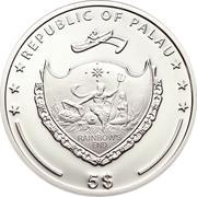 5 Dollars Colossus of Rhodes obverse image