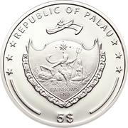 5 Dollars Statue of Zeus obverse image