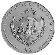 5 Dollars Barbary Ground Squirrel obverse image