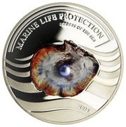 5 Dollars Freshwater Pearl, Palau, 2013 reverse image