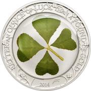 5 Dollars Ounce of Luck 2014, Palau, 2014 reverse image