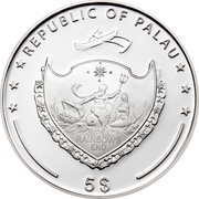 5 Dollars The Fall of the Berlin Wall obverse image