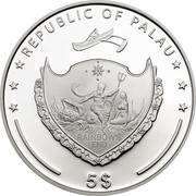 5 Dollars Daniel Gabriel Fahrenheit obverse image