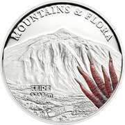 5 Dollars Teide, Palau, 2014 reverse image