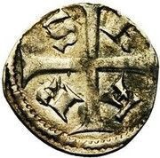 Denier - Henry of Leuven, Belgium, 1282-1285 reverse image