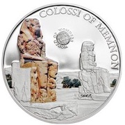 5 Dollars Colossi of Memnon, Palau, 2014 reverse image