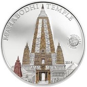 5 Dollars Mahabodhi Temple, Palau, 2014 reverse image