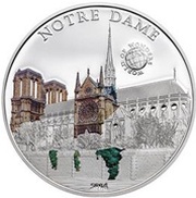 5 Dollars Notre Dame, Palau, 2014 reverse image