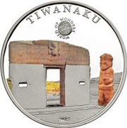 5 Dollars Tiwanaku, Palau, 2015 reverse image