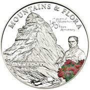 5 Dollars Matterhorn 150th Anniversary, Palau, 2015 reverse image