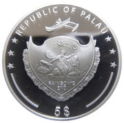 5 Dollars Emperor of Japan's visit to Palau obverse image