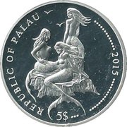 5 Dollars White Tail Damselfish obverse image