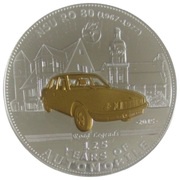 5 Dollars NSU Ro80, Palau, 2015 reverse image