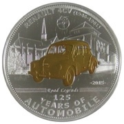 5 Dollars Renault 4 CV, Palau, 2015 reverse image