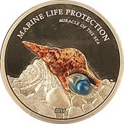 5 Dollars Miracle of the Sea, Palau, 2016 reverse image