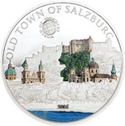 5 Dollars Old Town of Salzburg, Palau, 2016 reverse image
