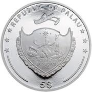5 Dollars Butterflyfish obverse image