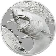 5 Dollars Shark, Palau, 2017 reverse image