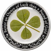 5 Dollars Ounce of Luck 2018, Palau, 2018 reverse image