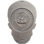 5 Dollars La Catrina Skull obverse image