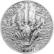 5 Dollars Alligator, Palau, 2018 reverse image