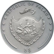 5 Dollars Grey Wolf obverse image