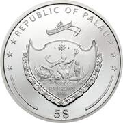 5 Dollars Lady Luck obverse image