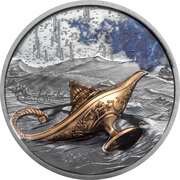 5 Dollars Magical Lamp, Palau, 2021 reverse image