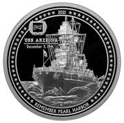 5 Dollars USS Arizona, Palau, 2021 reverse image
