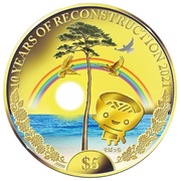 5 Dollars Sobachi, Palau, 2021 reverse image
