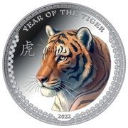 5 Dollars Year of the Tiger, Palau, 2022 reverse image