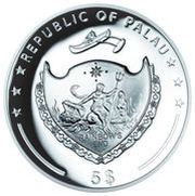 5 Dollars Year of the Rabbit obverse image