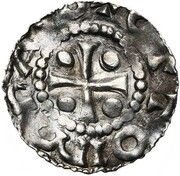 Denier - Notger Cross; in name of Otto II reverse image