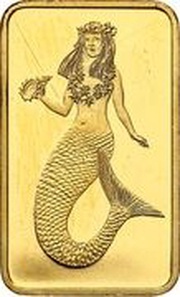 10 Dollars Mermaid, Palau, 1995 reverse image