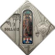 10 Dollars Augsburg Cathedral obverse image